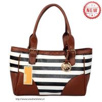 michael kors striped medium zwart boekentassen Tas Aanbieding 0opu6175